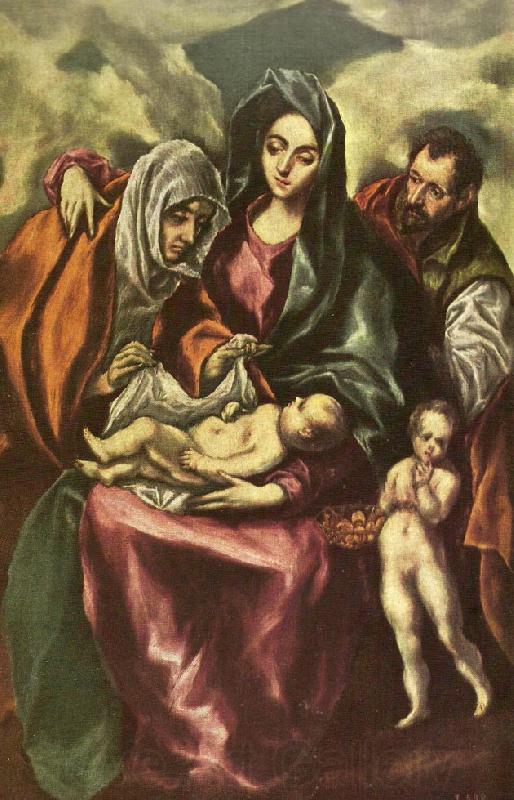 GRECO, El holy family Spain oil painting art